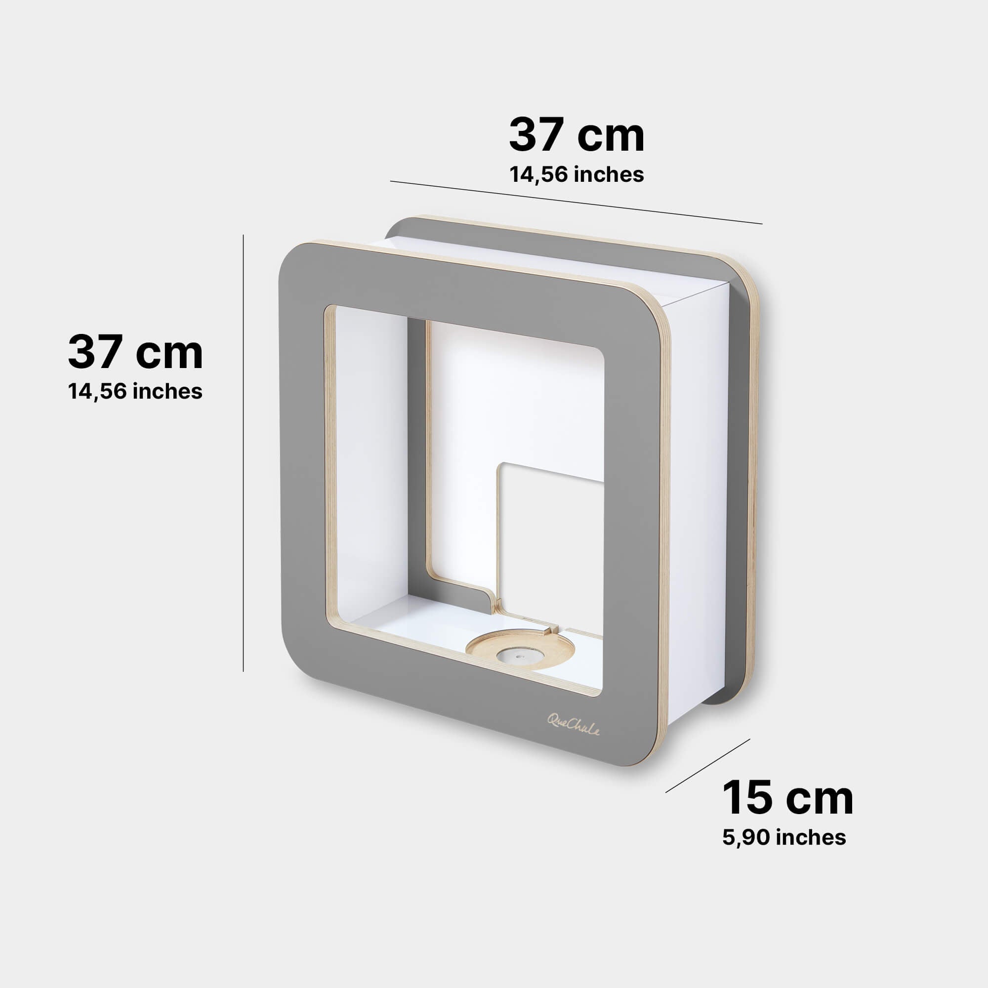 Die Abmessungen des Glück-Auf-Würfel für Toniebox und bis 150 tonies® in der
