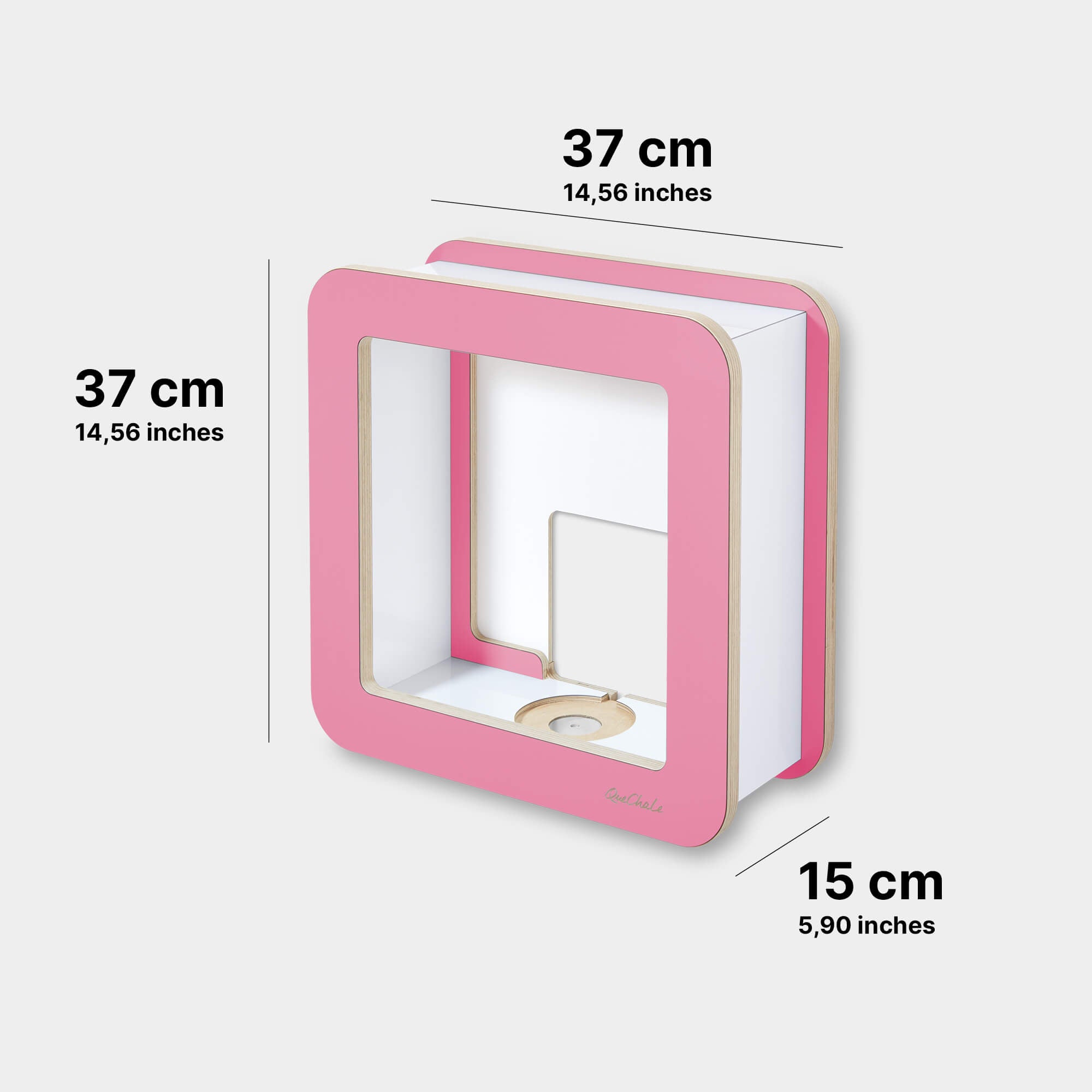 Die Abmessungen des Glück-Auf-Würfel für Toniebox und bis 150 tonies® in der