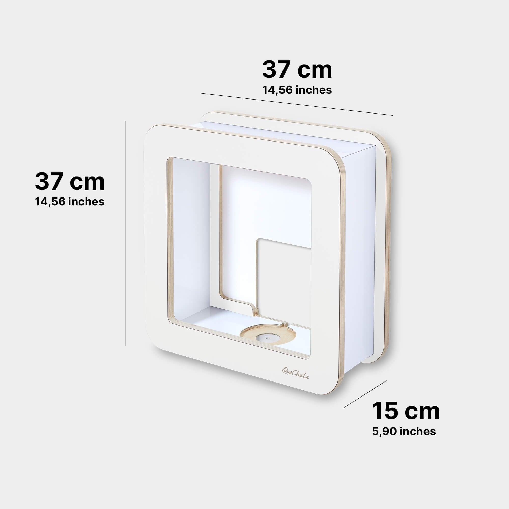 Die Abmessungen des Glück-Auf-Würfel für Toniebox und bis 150 tonies® in der