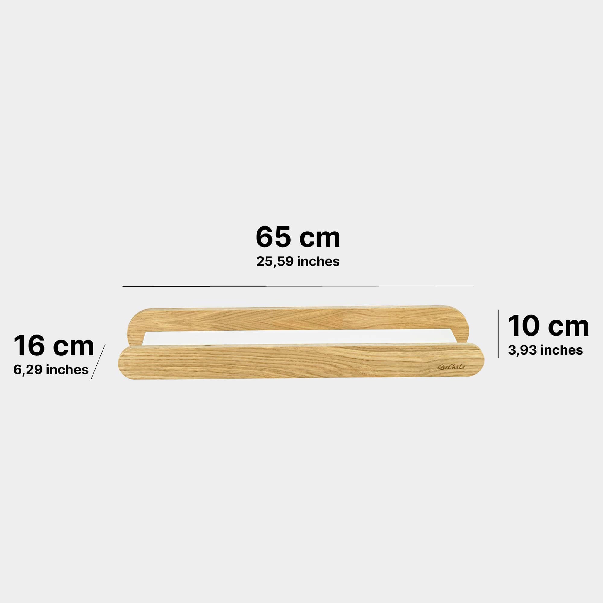 Die Abmessungen des Glück-Auf-Board für Toniebox 1 und Toniebox 2 und 40 tonies® in der Farbe Woodlove