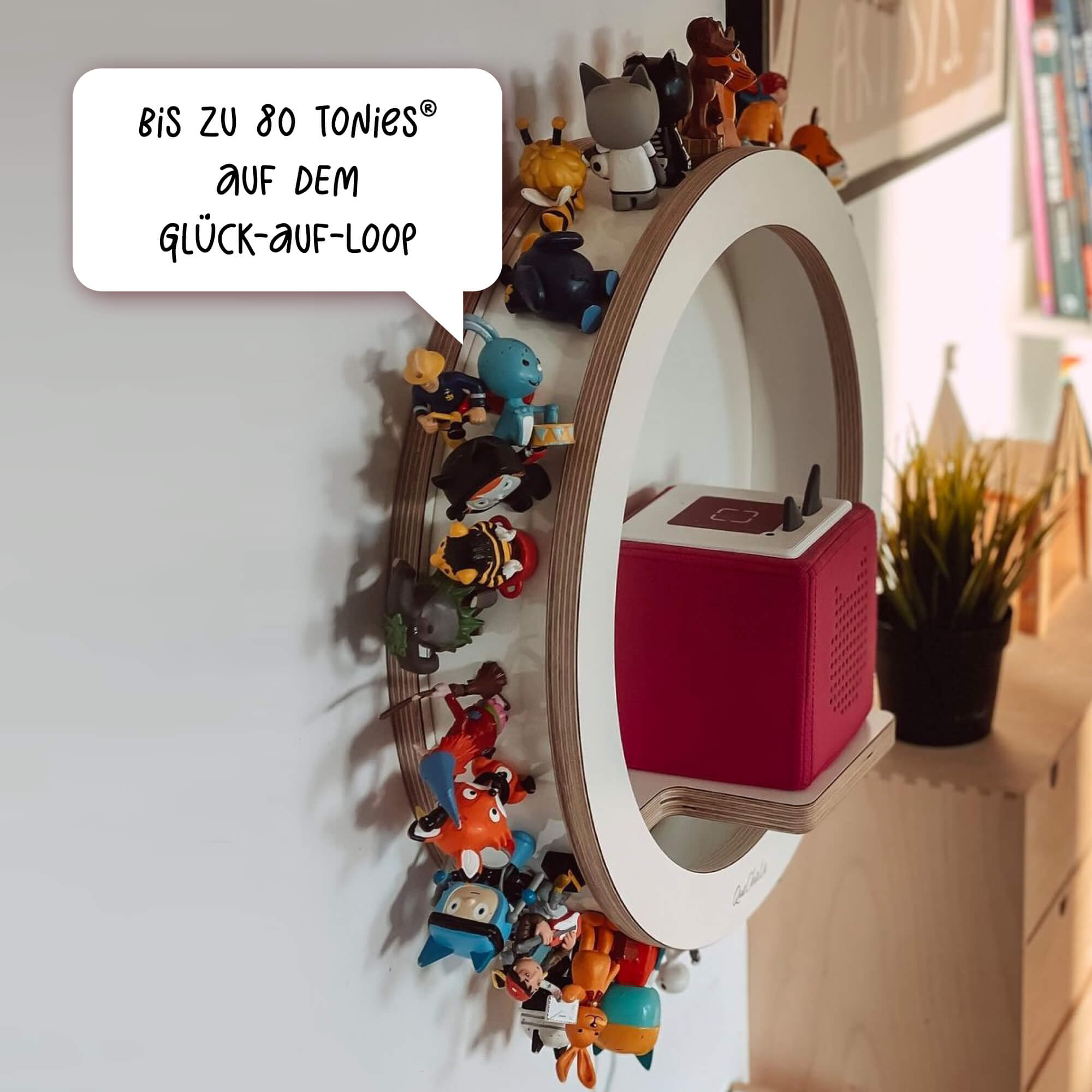 Bis zu 80 tonies® und die Toniebox 1 auf dem Glück-Auf-Loop
