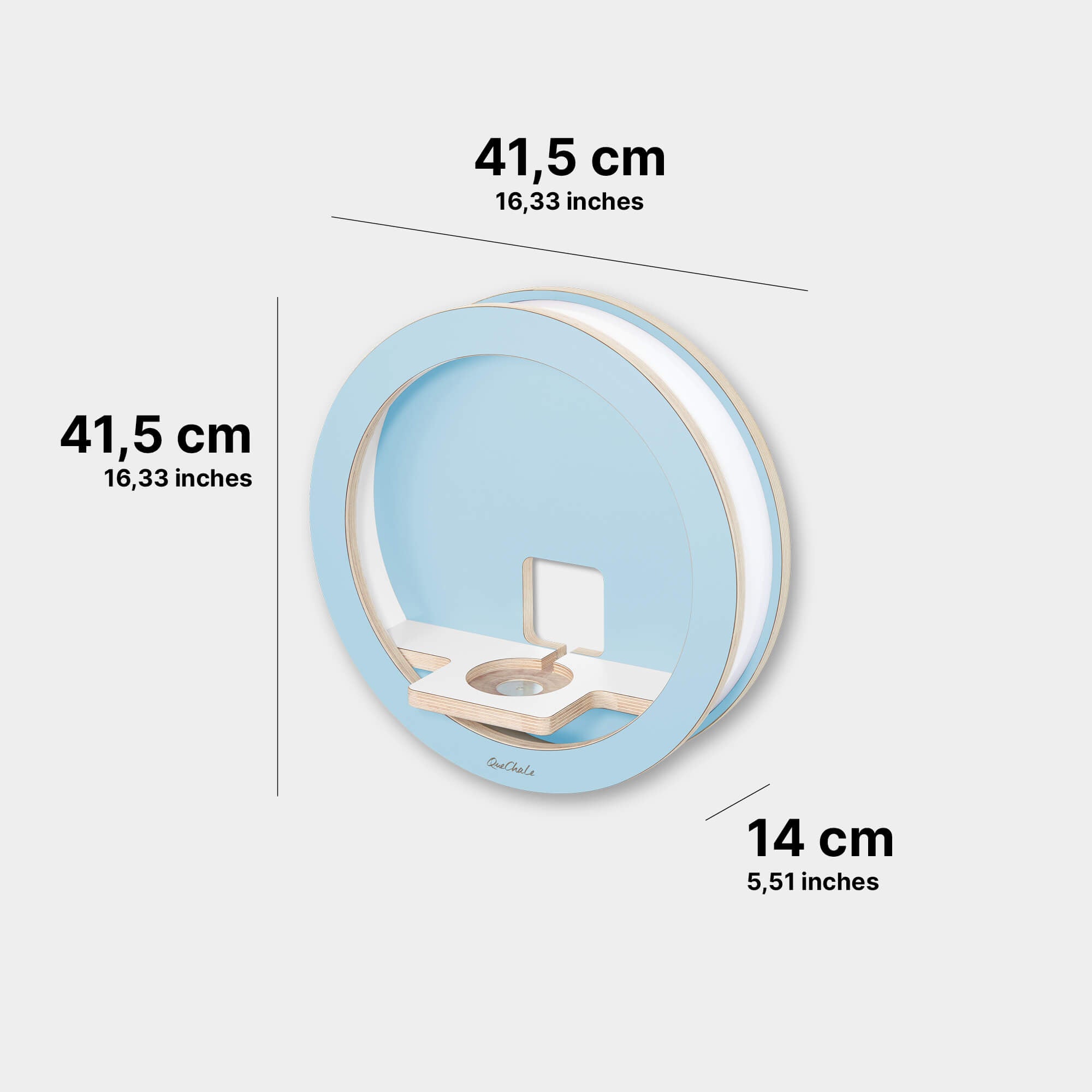 Die Masse des Glück-Auf-Loop für Toniebox und bis 80 tonies® in der