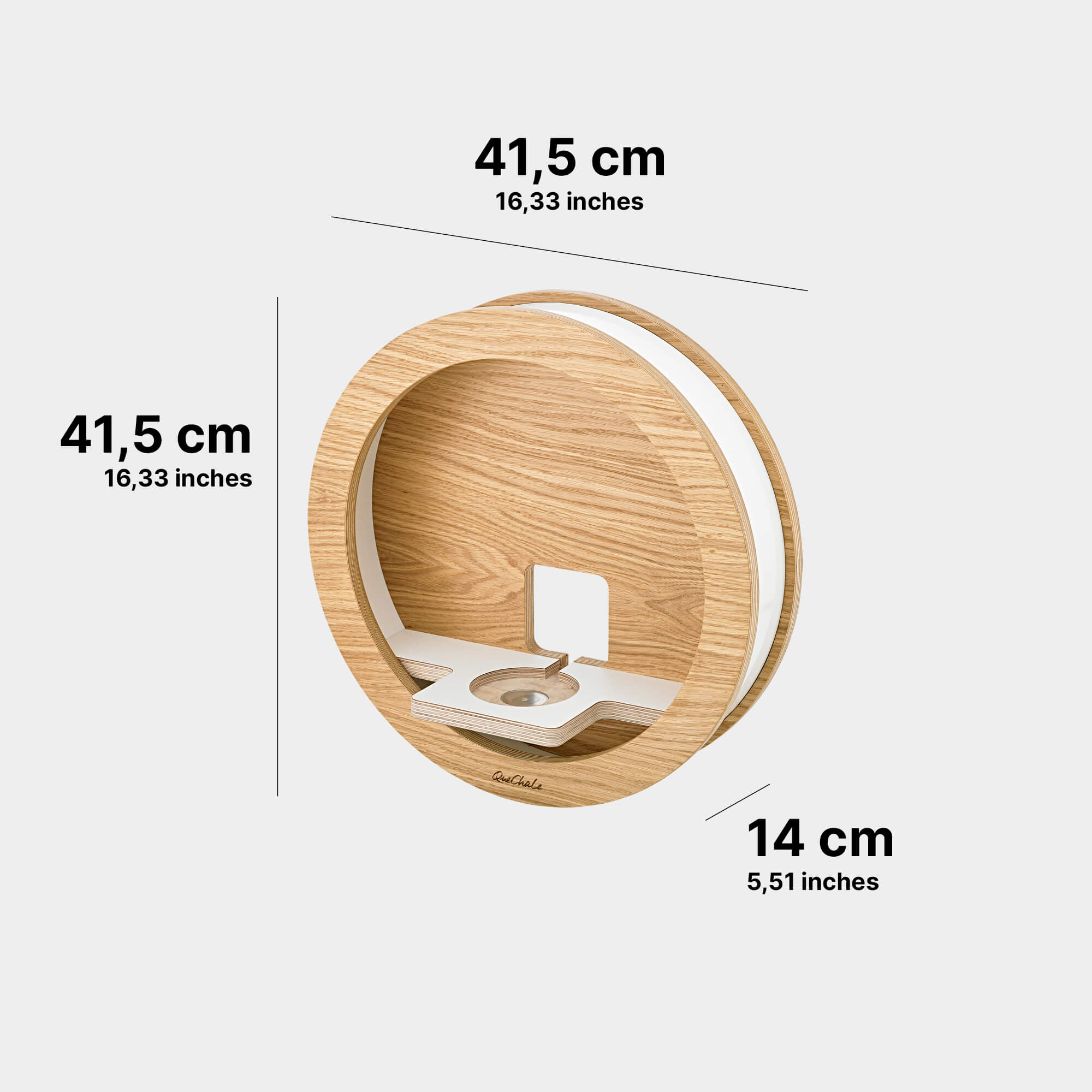 Die Abmessungen des Glück-Auf-Loop für Toniebox 1 und bis 80 tonies® in Woodlove