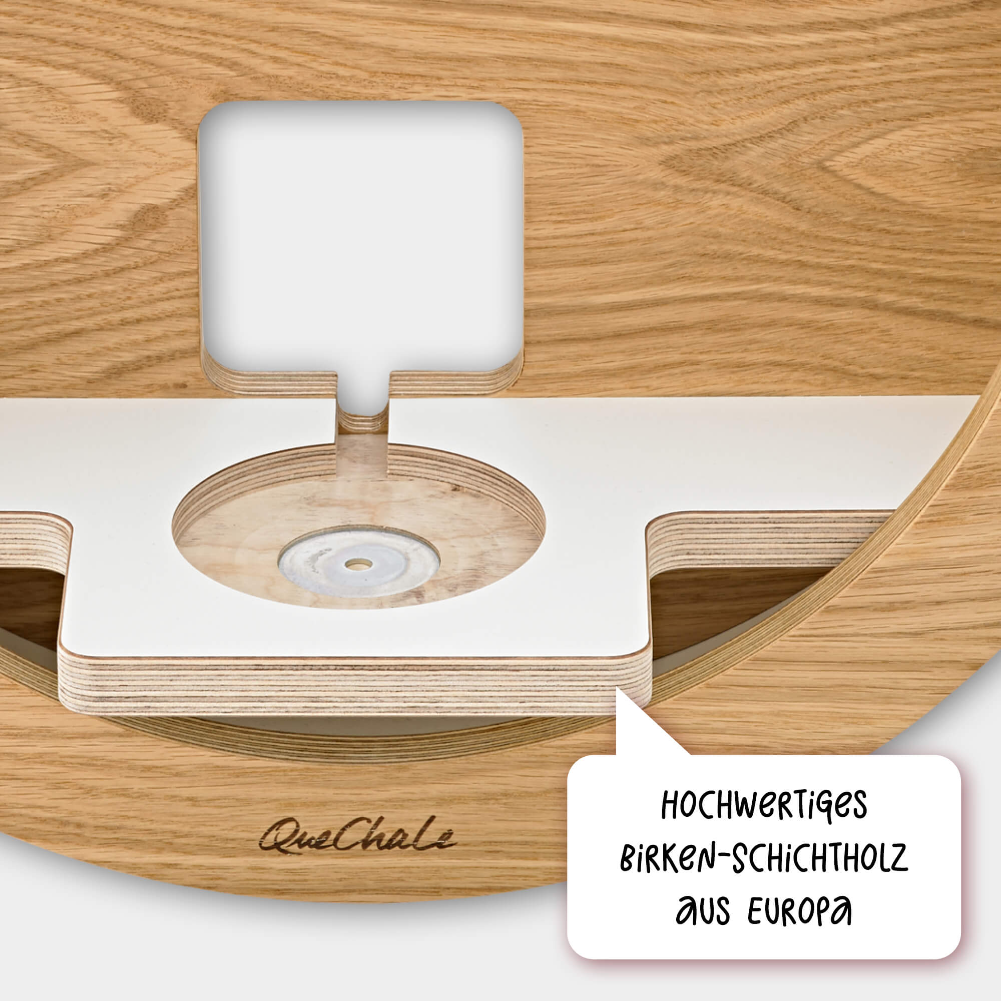 Glück-Auf-Loop aus hochwertigen Birken-Schichtholz in Woodlove