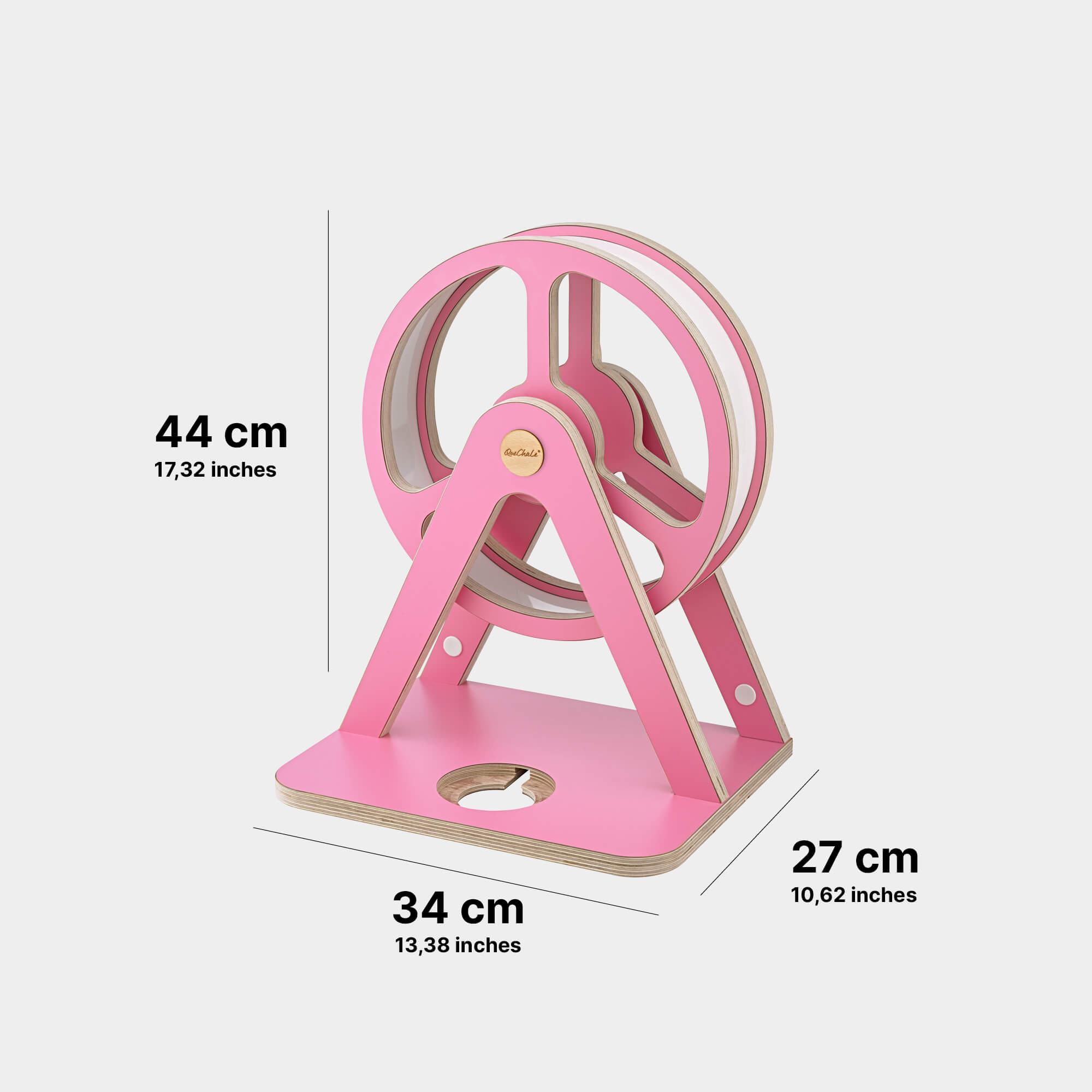 Skizze des Tonie-Regal Glück-Auf-Rad "Piccolo" für bis zu 70 Tonies in Rad für Toniebox 1