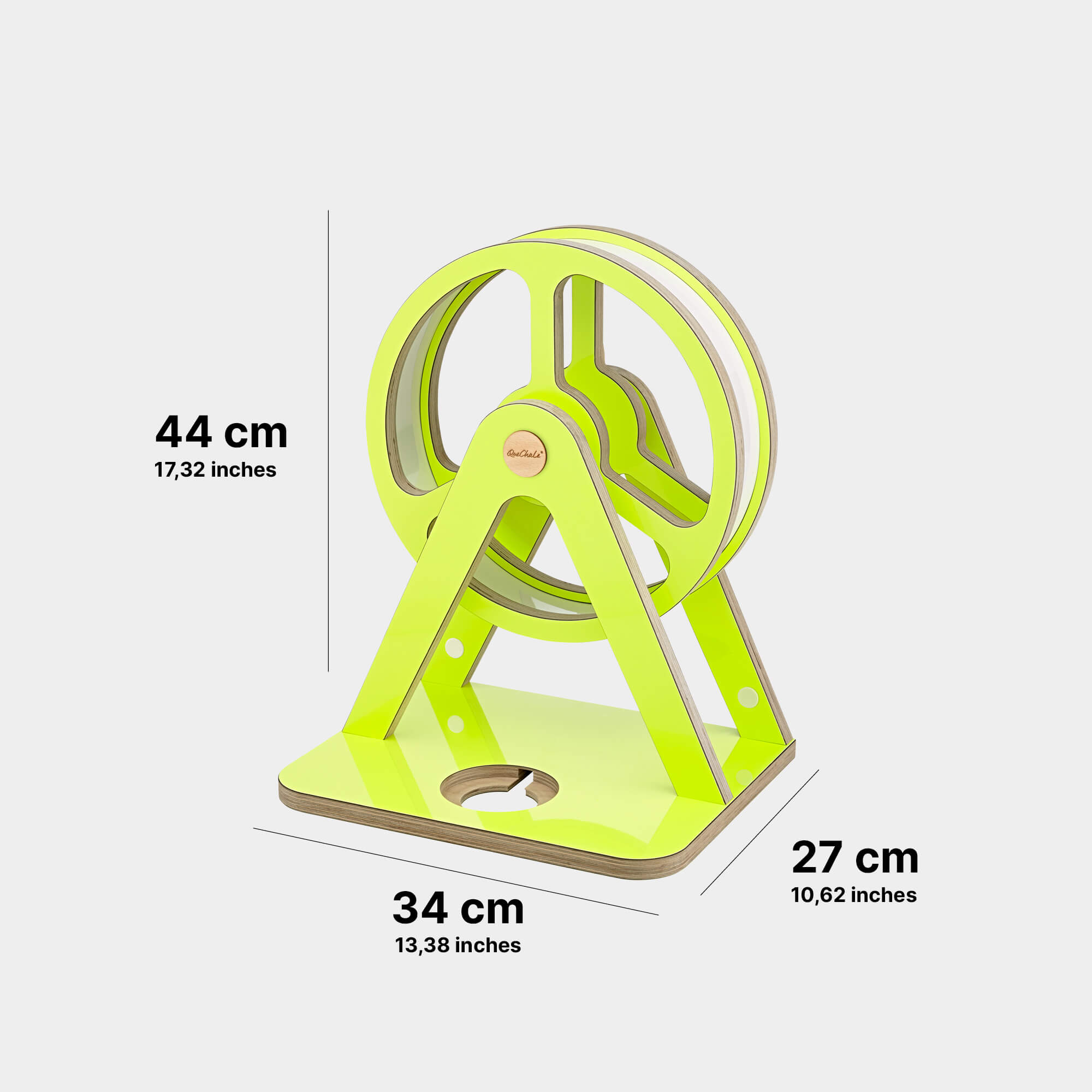 Skizze des Tonie-Regal Glück-Auf-Rad "Piccolo" für bis zu 70 Tonies