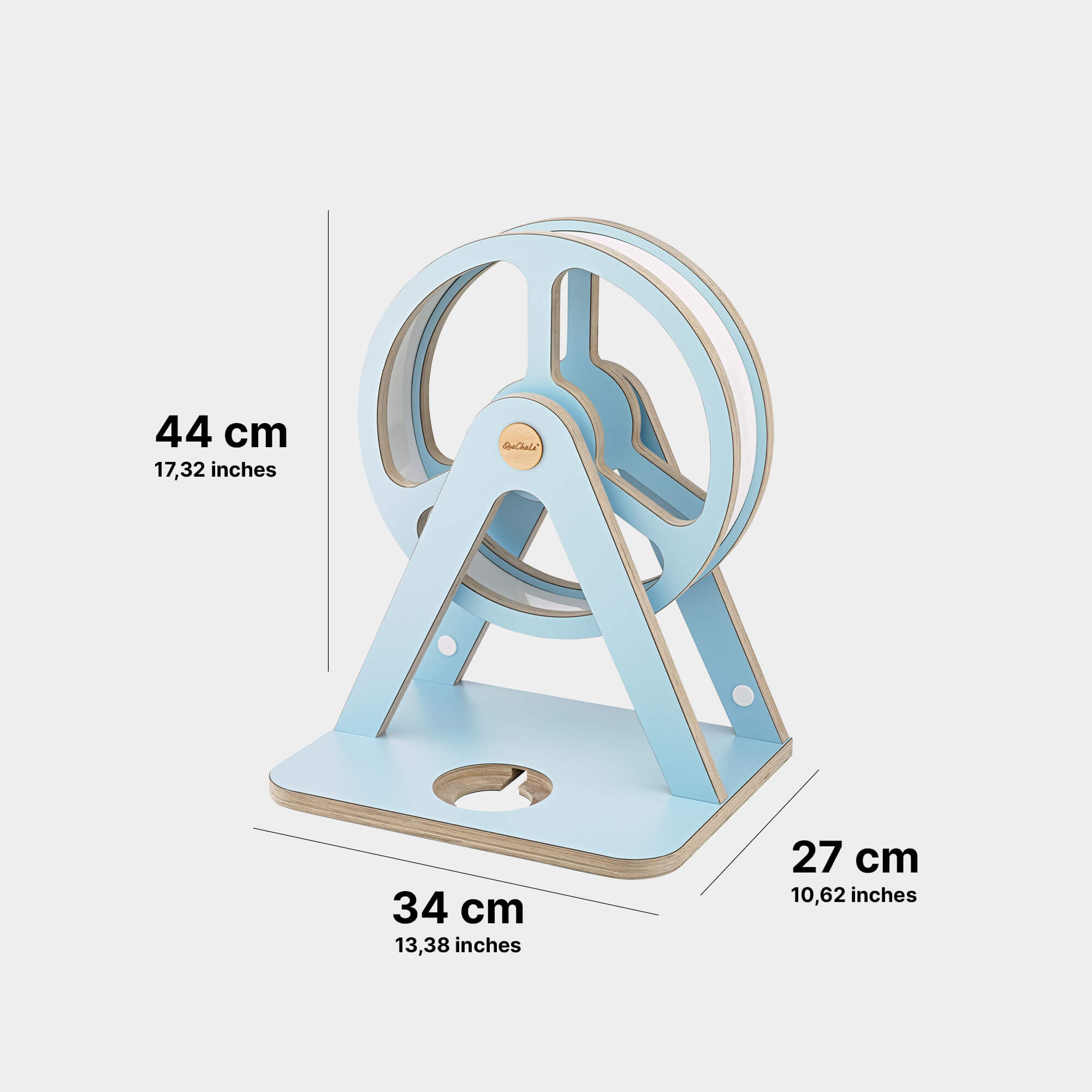 Skizze des Glück-Auf-Rad "Piccolo" für bis zu 70 Tonies in Rad für Toniebox 1