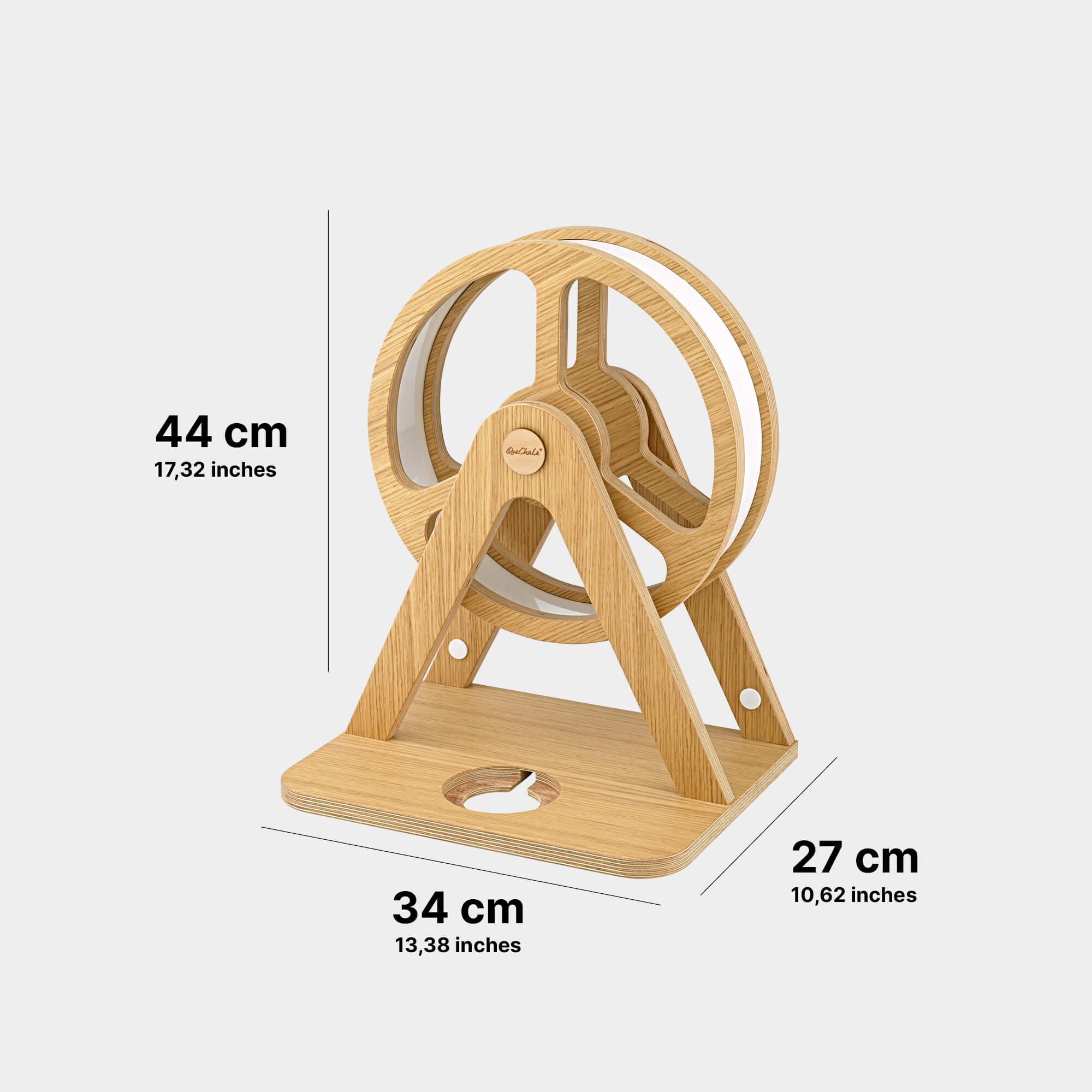 Skizze des Tonie-Regal Glück-Auf-Rad "Piccolo" für bis zu 70 Tonies und Toniebox 1