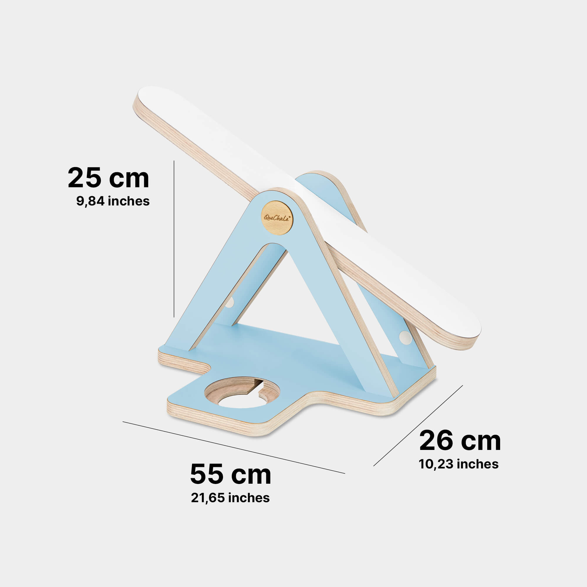 Die Dimensionen der Glück-Auf-Waage für Toniebox und bis 50 tonies® in der