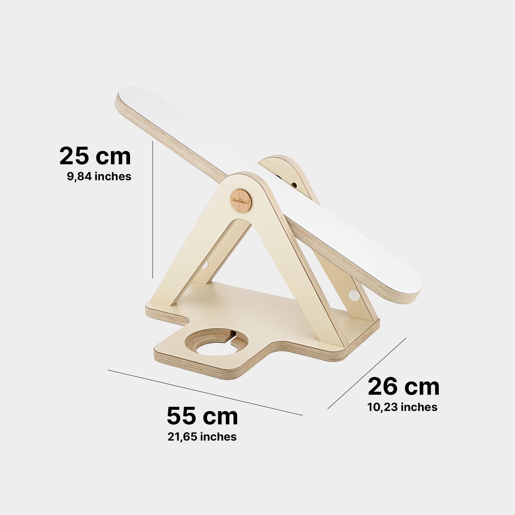 Die Abmessungen der Glück-Auf-Waage für Toniebox 1 und bis 50 tonies®