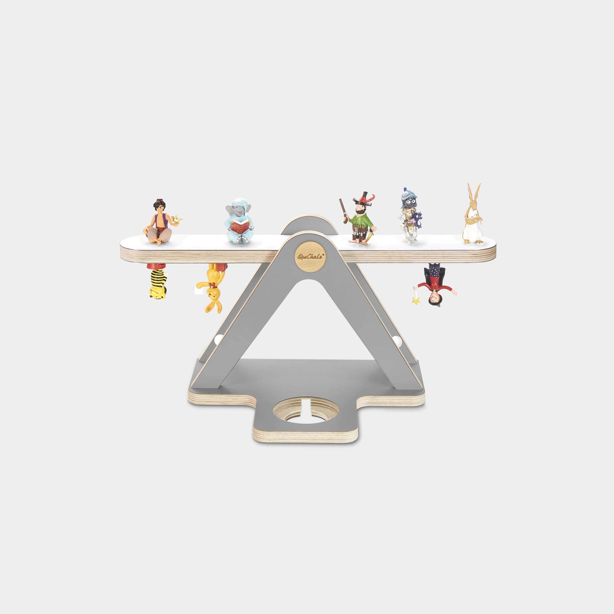 Glück-Auf-Waage mit verschiedenen tonies® und Toniebox 1 in der Farbe Grau