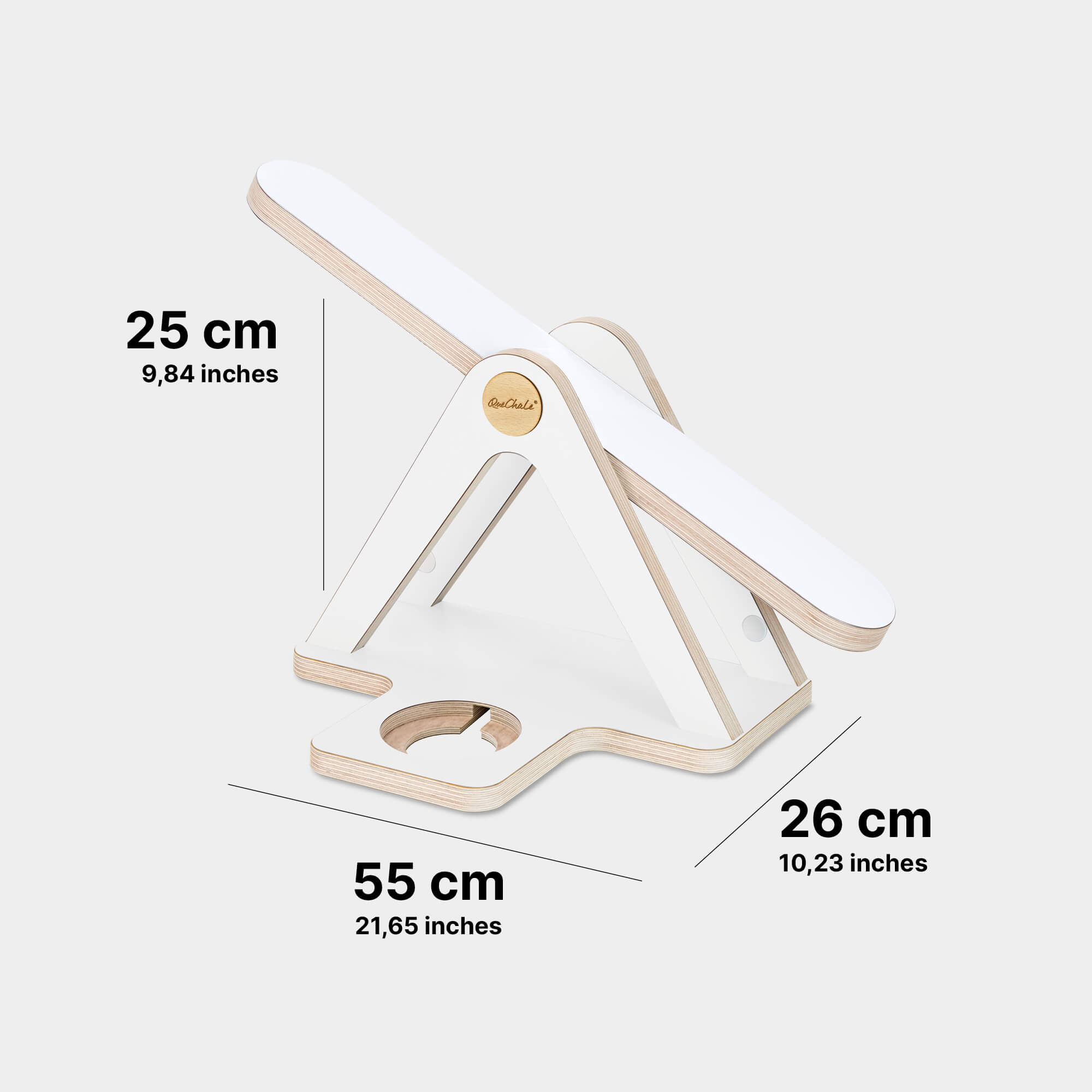 Die Dimensionen der Glück-Auf-Waage für Toniebox und bis 50 tonies® in der