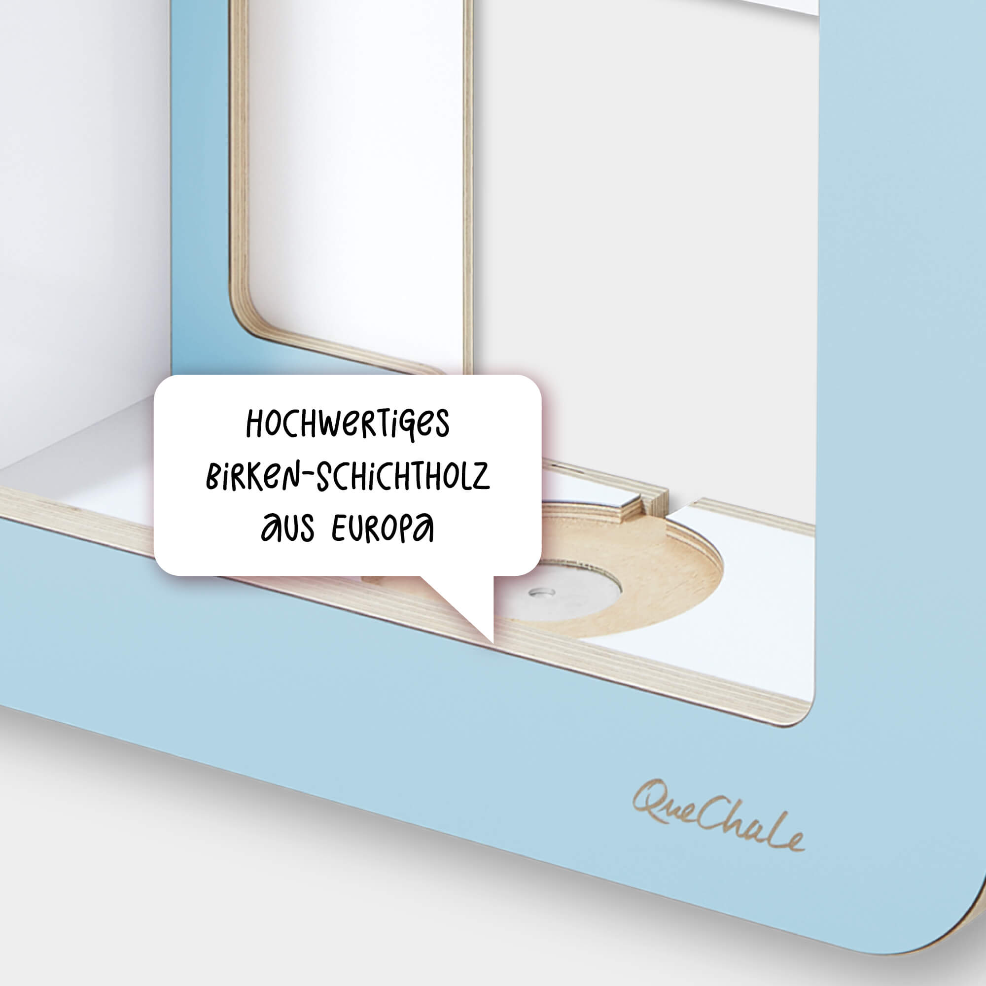 Hochwertiges Birken-Schichtholz für den Glück-Auf-Würfel für Toniebox und bis 150 tonies® in der