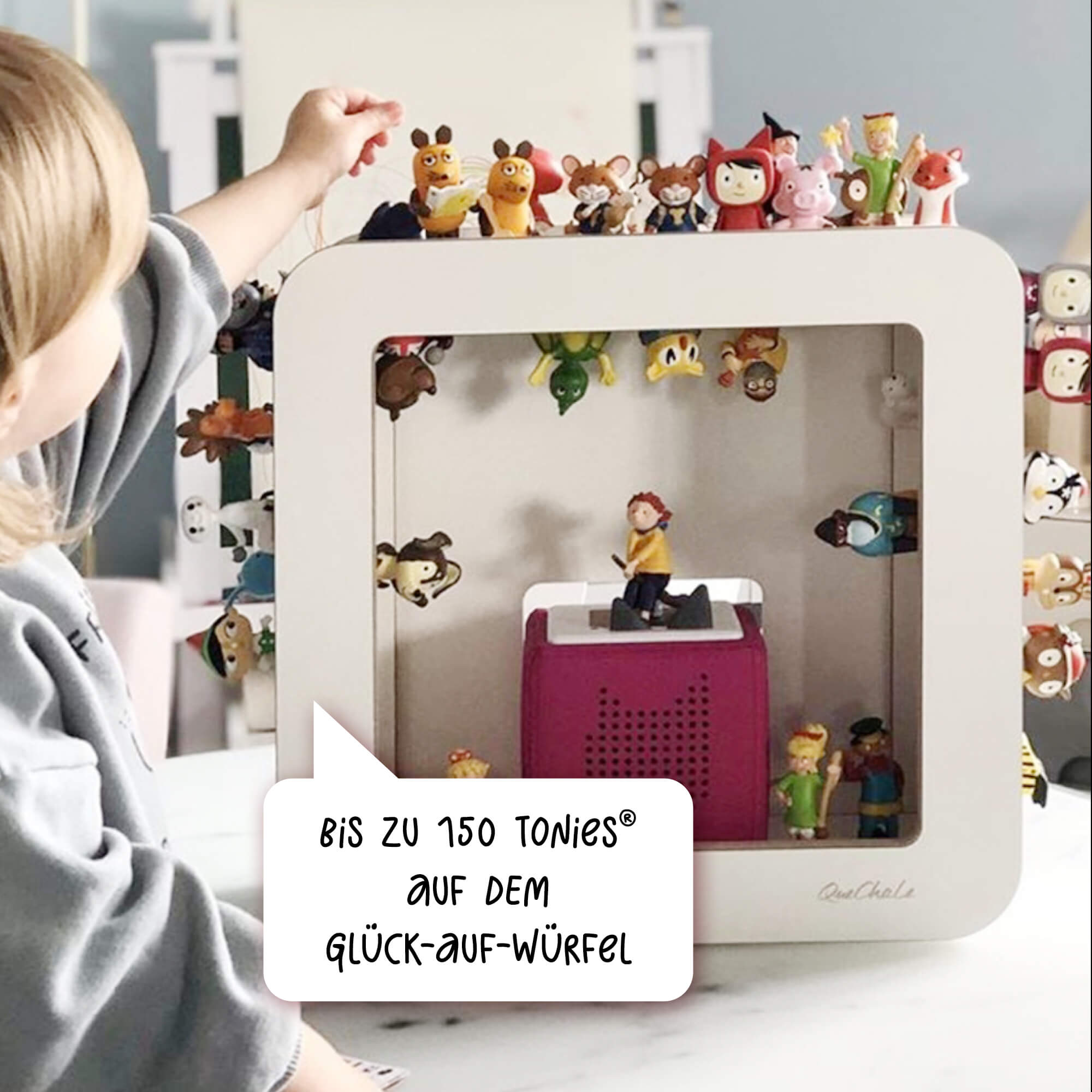 Bis zu 150 tonies aus dem Glück-auf-Würfel in