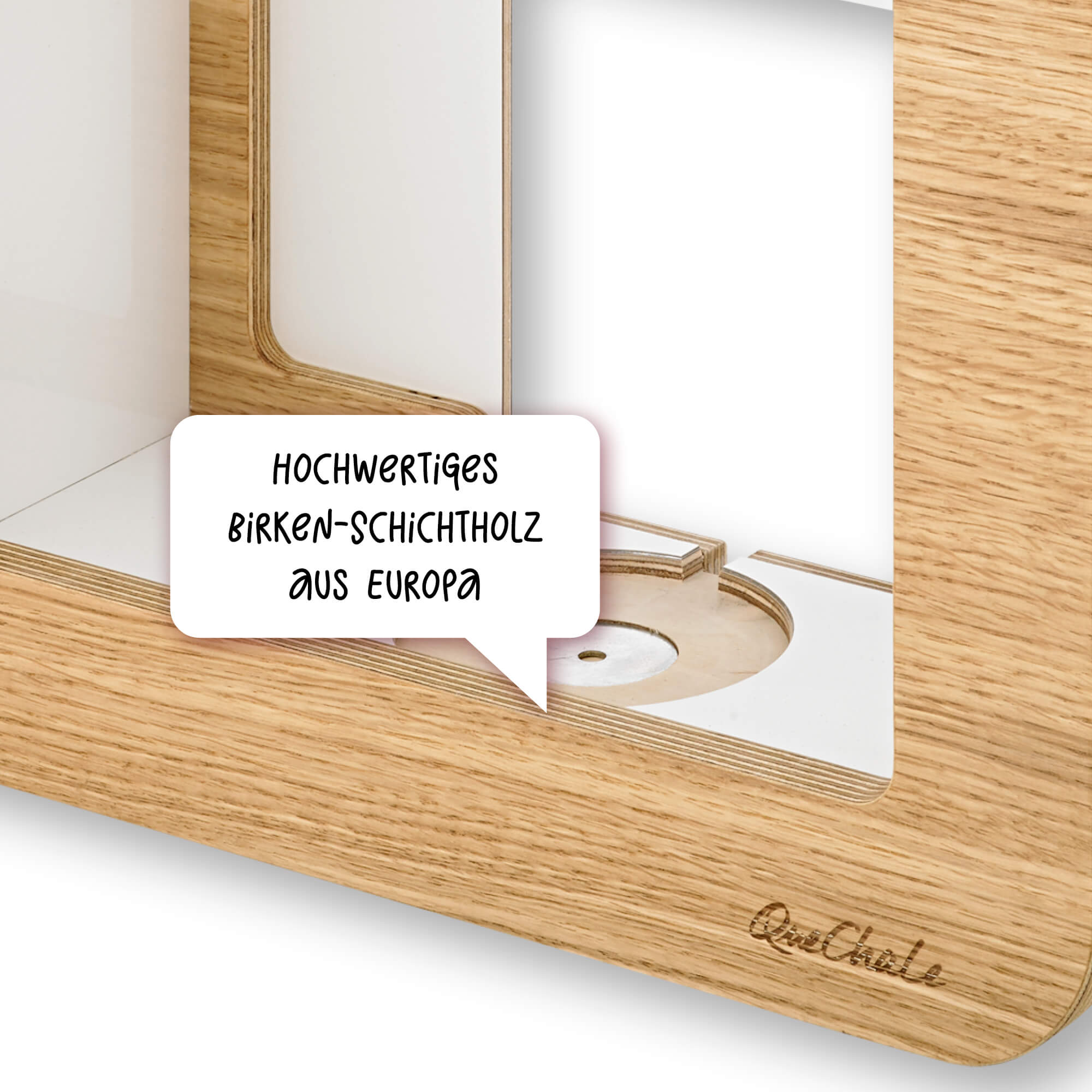 Hochwertiges Birken-Schichtholz für den Glück-Auf-Würfel für Toniebox und bis 150 tonies® in der