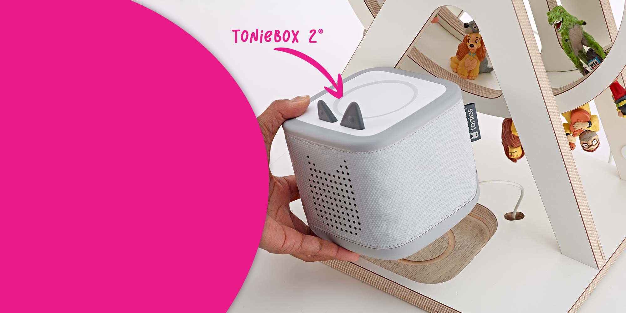 Toniebox 1 oder 2? Du entscheidest.
Alle unsere Regale gibt es jetzt in beiden Versionen.