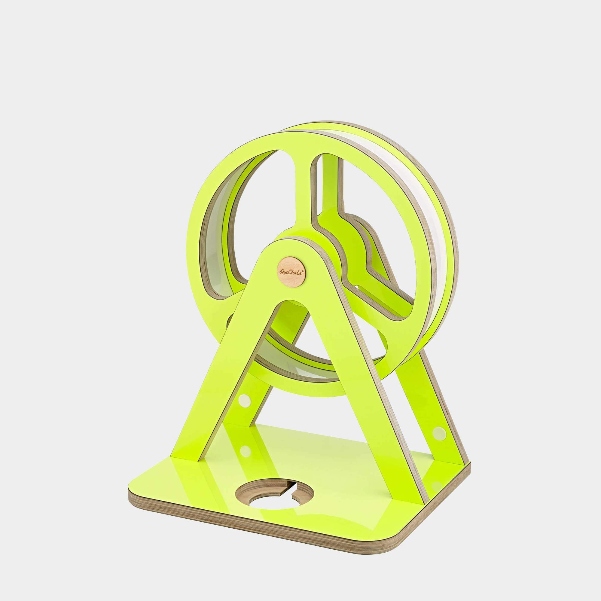 Tonie-Regal Glück-Auf-Rad "Piccolo" in Neon Yellow für bis zu 70 Tonies und Toniebox 1