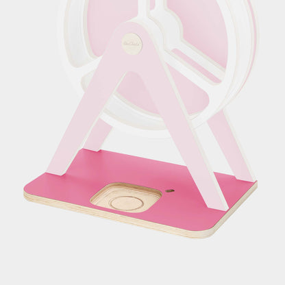 Bodenplatte für Glück-auf-Rad Classic in Farbe Fluffy Pink zur Nutzung der Toniebox 2 (retrofit)