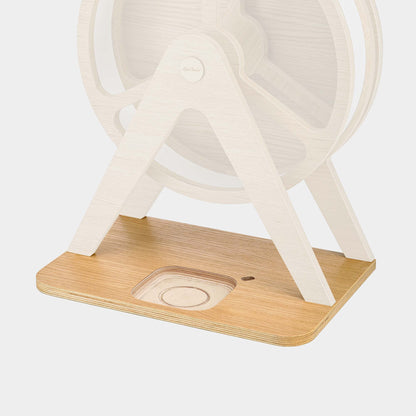 Bodenplatte für Glück-auf-Rad Classic in Farbe Woodlove zur Nutzung der Toniebox 2 (retrofit)