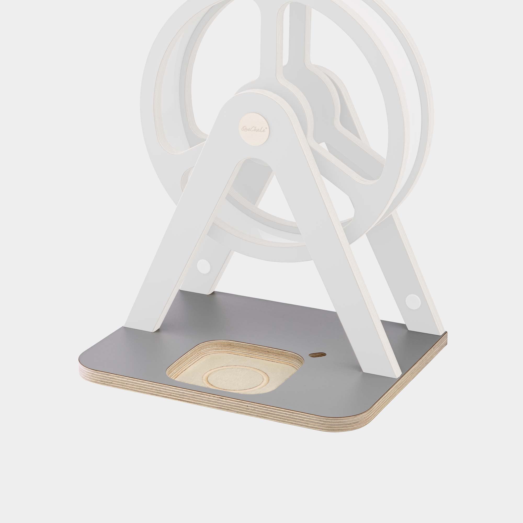 Bodenplatte für Glück-auf-Rad piccolo in Farbe Midnight Grey zur Nutzung der Toniebox 2 (retrofit)