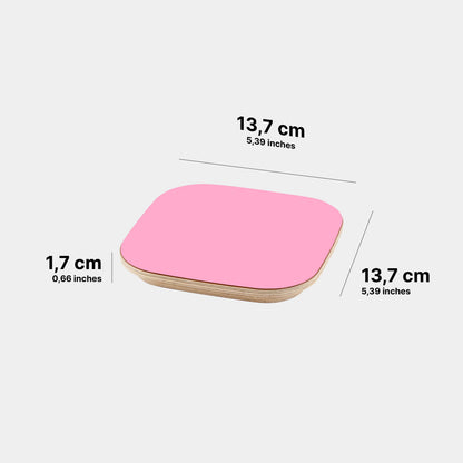 Die Masse des CoverCap Deckel für Toniebox 2 Regale in der Farbe Fluffy Pink