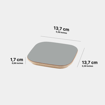 Die Masse des CoverCap Deckel für Toniebox 2 Regale in der Farbe Midnight Grey