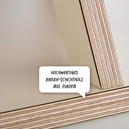 Nachhaltiges Schichtholz aus europäischen Wäldern des Glück-Auf-Rad "Classic"