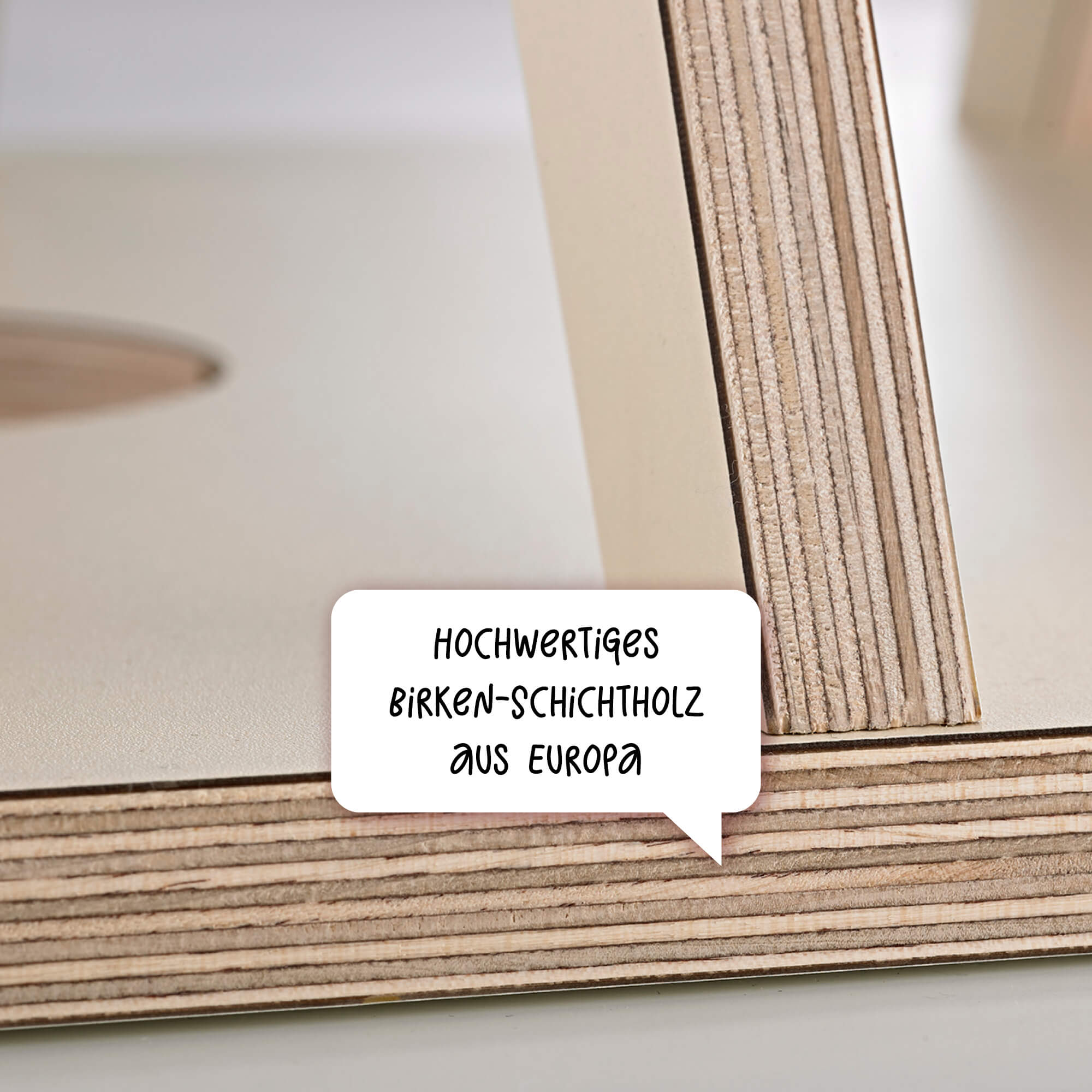 In der Werkstatt von QueChaLe verwenden wir hochwertiges Birken-Schichtholz