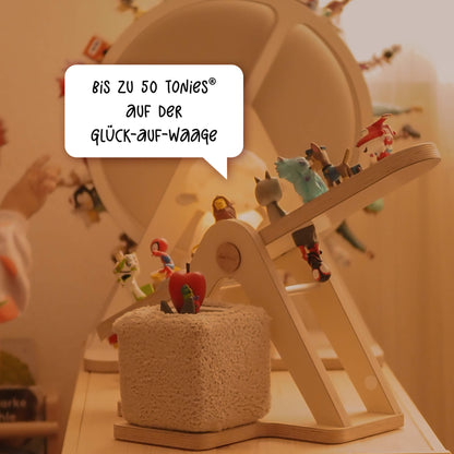 Bis zu 50 tonies auf der Glück-Auf-Waage für Toniebox 1