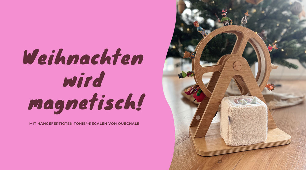 Weihnachten wird magnetisch mit Aufbewahrungsregalen für Tonie-Figuren von QueChaLe